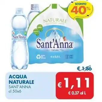 MD Discount Acqua naturale SANT'ANNA offerta