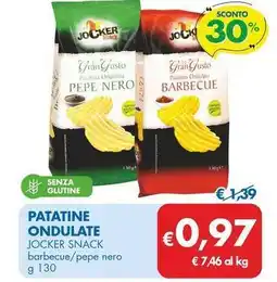 MD Discount Patatine ondulate JOCKER SNACK offerta