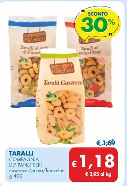 MD Discount Taralli COMPAGNIA DE' PANETTIERI offerta