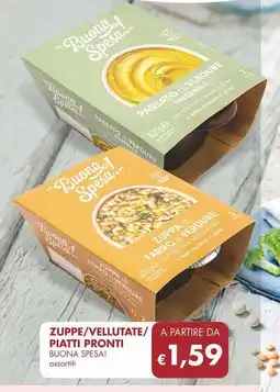 MD Discount Zuppe/vellutate piatti pronti BUONA SPESA! assortiti offerta