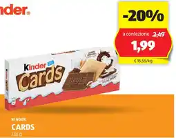 ALDI Kinder cards offerta