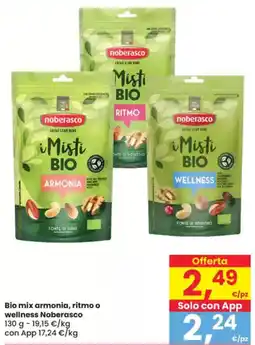 Eurospar Bio mix armonia, ritmo o wellness Noberasco offerta