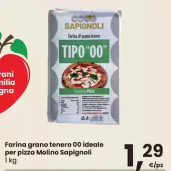 Eurospar Farina grano tenero 00 ideale per pizza Molino Sapignoli offerta