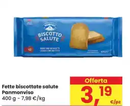 Eurospar Fette biscottate salute Panmonviso offerta