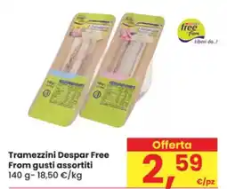 Eurospar Tramezzini Despar Free From gusti assortiti offerta