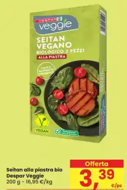 Eurospar Seitan alla piastra bio Despar Veggie offerta