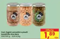 Eurospar Ceci, fagioli cannellini o piselli lessati Bio Alce Nero offerta