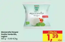 Eurospar Mozzarella Despar Scelta Verde Bio, Logico offerta