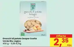 Eurospar Gnocchi di patate Despar Scelta Verde Bio, Logico offerta