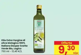 Eurospar Olio Extra Vergine di oliva biologico 100% Italiano Despar Scelta Verde Bio, Logico offerta