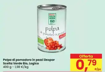 Eurospar Polpa di pomodoro in pezzi Despar Scelta Verde Bio, Logico offerta