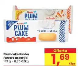 Eurospar Plumcake Kinder Ferrero assortiti offerta