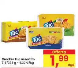 Eurospar Cracker Tuc assortito offerta