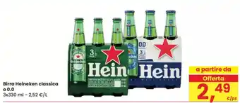 Eurospar Birra Heineken classica o 0.0 offerta