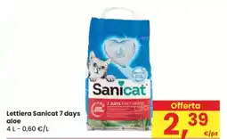 Eurospar Lettiera Sanicat 7 days aloe offerta