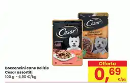 Eurospar Bocconcini cane Delizie Cesar assortiti offerta