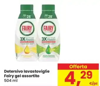 Eurospar Detersivo lavastoviglie Fairy gel assortito offerta