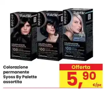 Eurospar Colorazione permanente Syoss By Palette assortita offerta