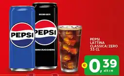 Extra Supermercati Pepsi lattina classica/zero offerta