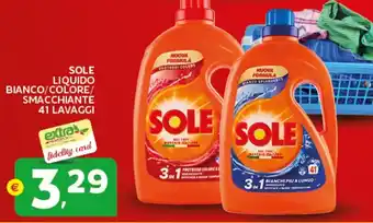 Extra Supermercati Sole liquido bianco/colore/ smacchiante offerta