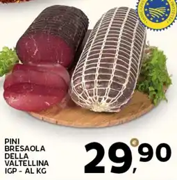 Extra Supermercati Pini bresaola della valtellina igp offerta