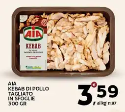 Extra Supermercati Αια kebab di pollo tagliato in sfoglie offerta