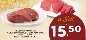 Extra Supermercati Pezzo a cannella/ colarda/cotolette/scaloppine di scottona 100% italiana offerta