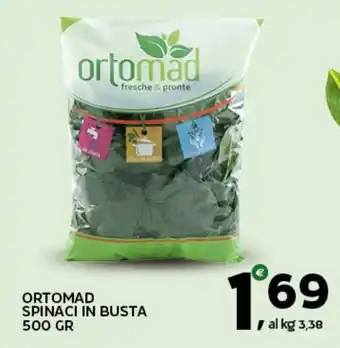 Extra Supermercati Ortomad spinaci in busta offerta