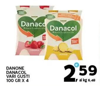 Extra Supermercati Danone danacol vari gusti offerta