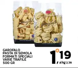 Extra Supermercati Garofalo pasta di semola formati speciali varie trafile offerta