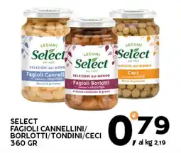 Extra Supermercati Select fagioli cannellini/ borlotti/tondini/ceci offerta