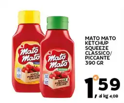 Extra Supermercati Mato mato ketchup squeeze classico/ piccante offerta