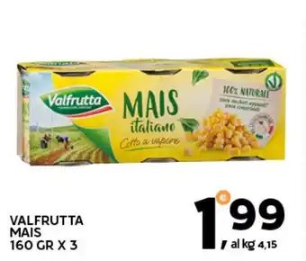 Extra Supermercati Valfrutta mais offerta