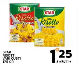 Extra Supermercati Star risotti vari gusti offerta