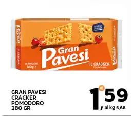 Extra Supermercati Gran pavesi cracker pomodoro offerta