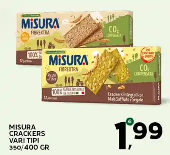 Extra Supermercati Misura crackers vari tipi offerta