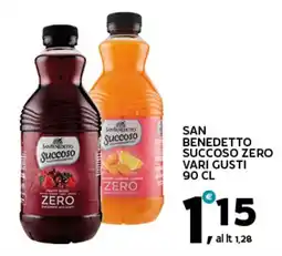 Extra Supermercati San benedetto succoso zero vari gusti offerta