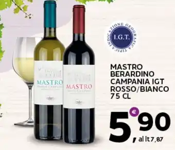 Extra Supermercati Mastro berardino campania igt rosso/bianco offerta