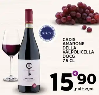 Extra Supermercati Cadis amarone della valpolicella docg offerta