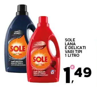 Extra Supermercati Sole lana e delicati vari tipi offerta