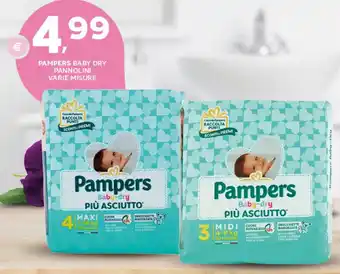 Extra Supermercati Pampers baby dry pannolini varie misure offerta