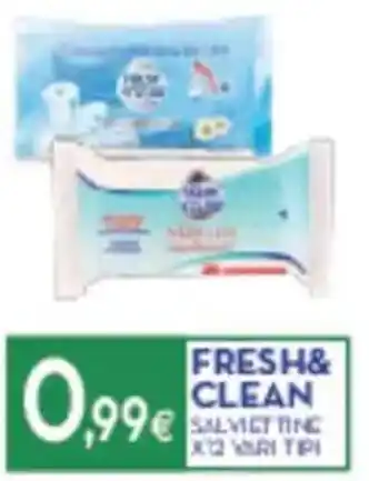 Proshop FRESH& CLEAN SALVIETTING X12 VARI TIPI offerta