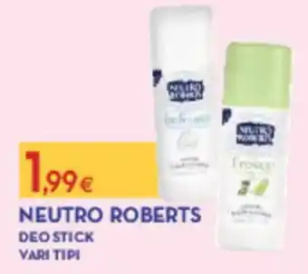 Proshop Neutro roberts deo stick vari tipi offerta