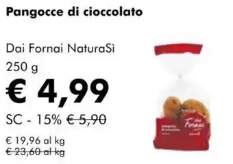 NaturaSì Pangocce di cioccolato Dai Fornai Natura Si offerta