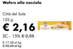 NaturaSì Wafers alla nocciola Città del Sole offerta