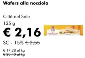 NaturaSì Wafers alla nocciola Città del Sole offerta