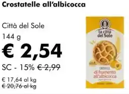 NaturaSì Crostatelle all'albicocca Città del Sole offerta