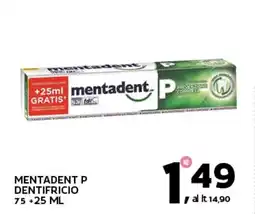 Extra Supermercati Mentadent p dentifricio offerta