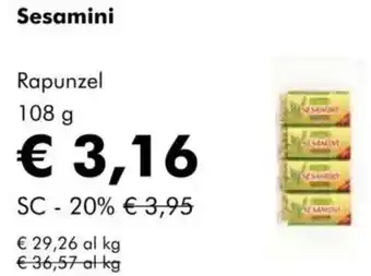 NaturaSì Sesamini Rapunzel offerta