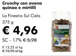 NaturaSì Crunchy con avena quinoa e mirtilli La Finestra Sul Cielo offerta